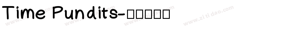 Time Pundits字体转换